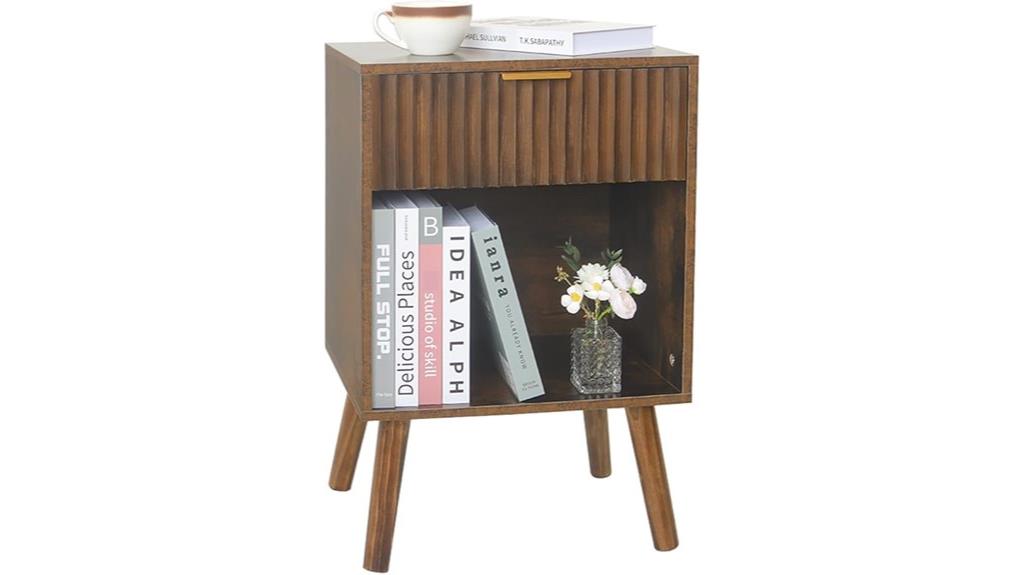elegant mid century nightstand