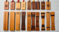 elegant wooden bookmark collection
