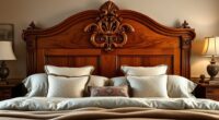 elegant wooden headboard selections
