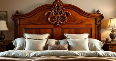elegant wooden headboard selections