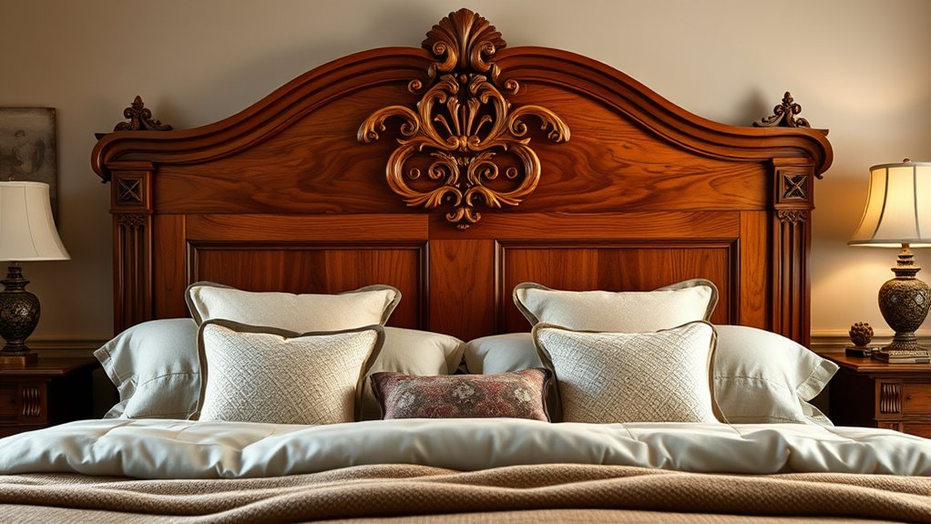 elegant wooden headboard selections