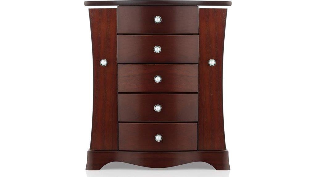 elegant wooden jewelry box