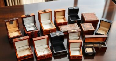 elegant wooden jewelry storage