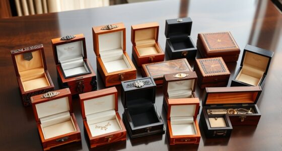 elegant wooden jewelry storage