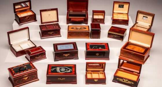 elegant wooden jewelry storage