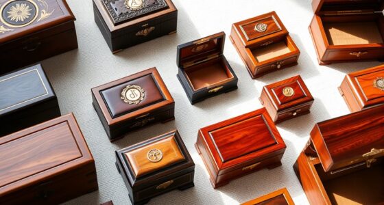 elegant wooden jewelry storage