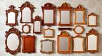 elegant wooden mirror selections