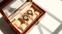 elegant wooden watch storage