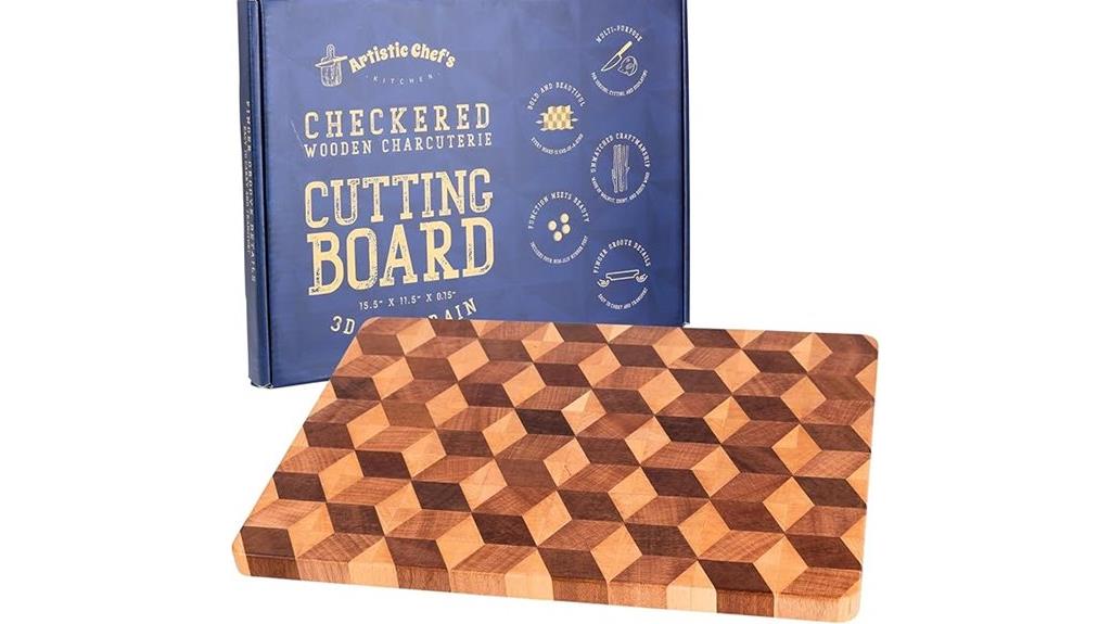 end grain wooden cutting board