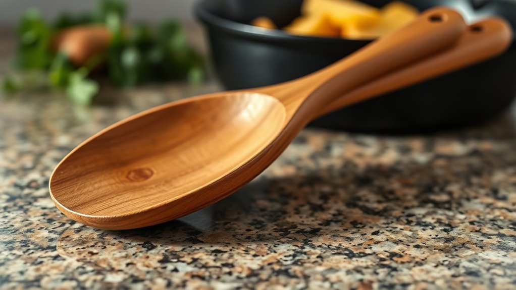 enhance cooking with wooden utensils