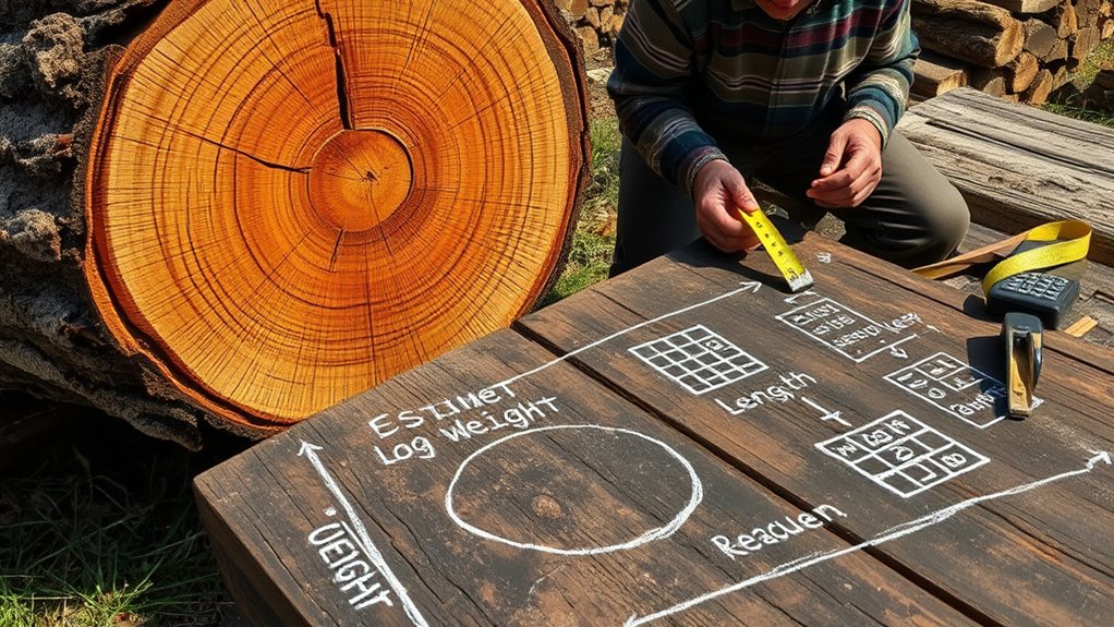 estimating log weight methods