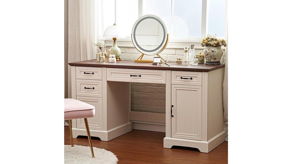 executive desk with storage