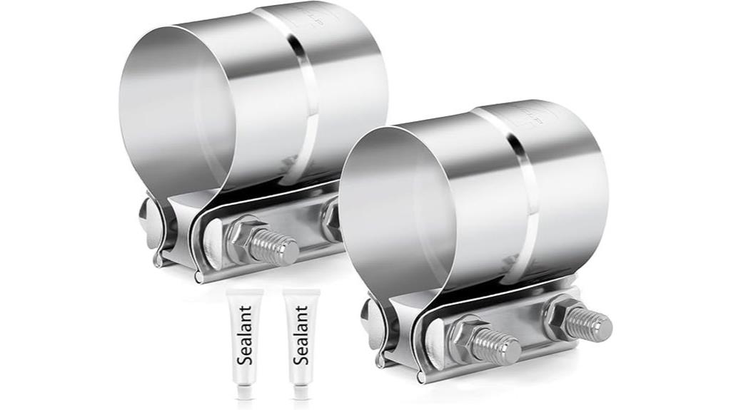 exhaust clamp for pipes