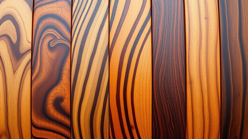exotic wood grain patterns