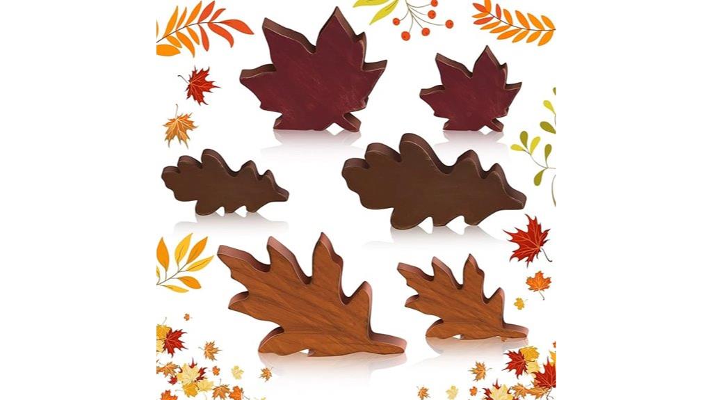 fall leaf tiered tray decor