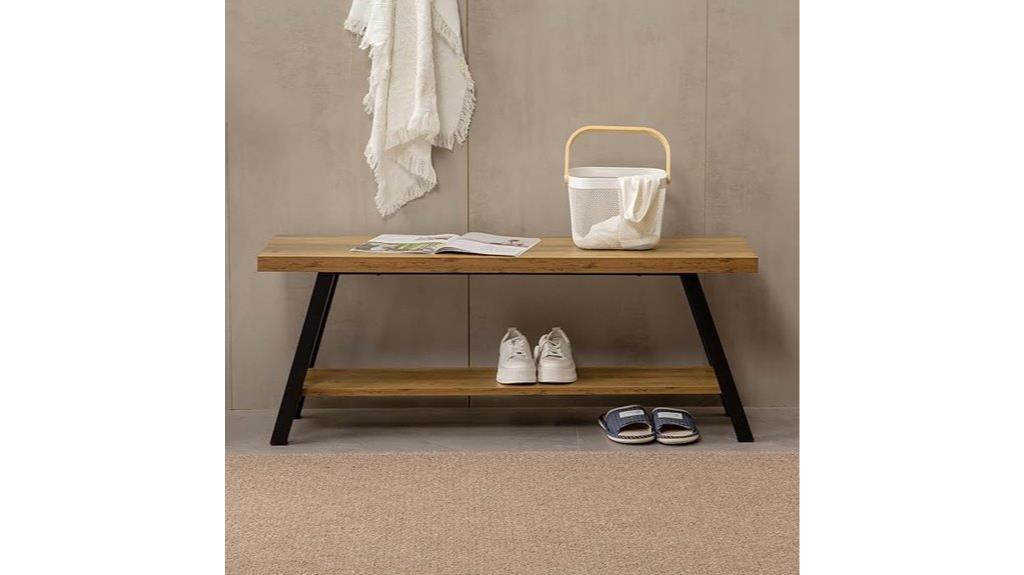 farmhouse indoor shoe storage
