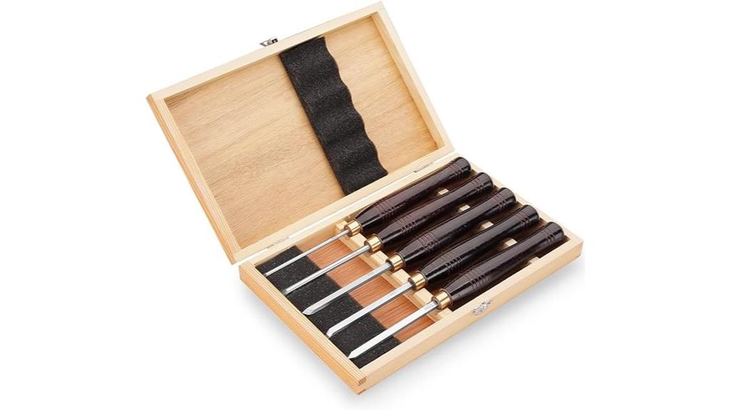 five piece woodworking tools