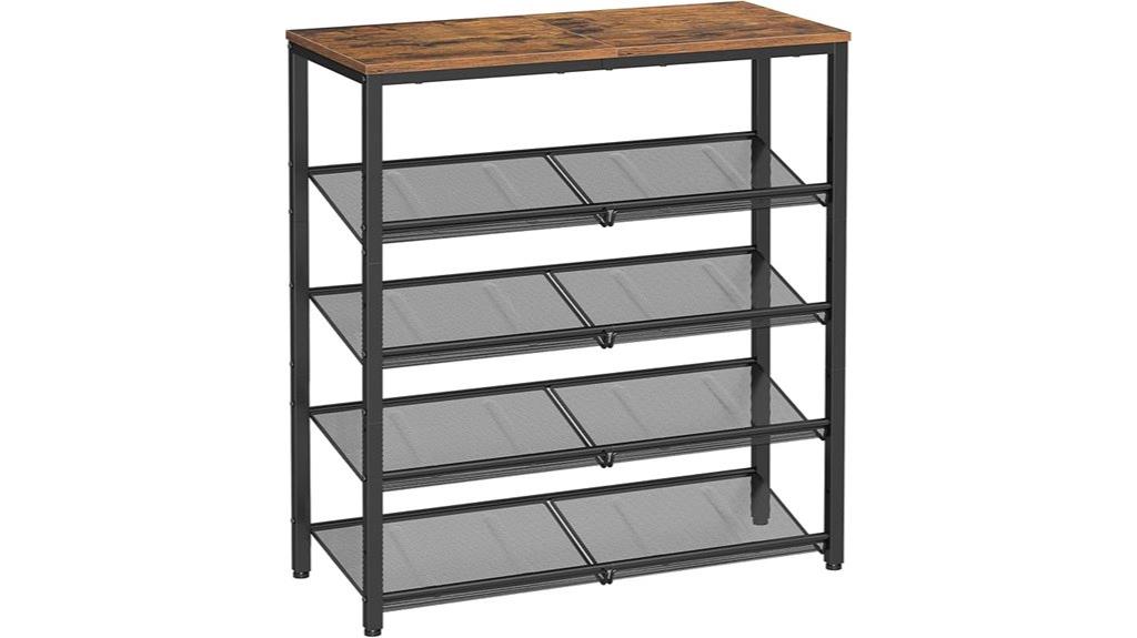 five tier shoe storage