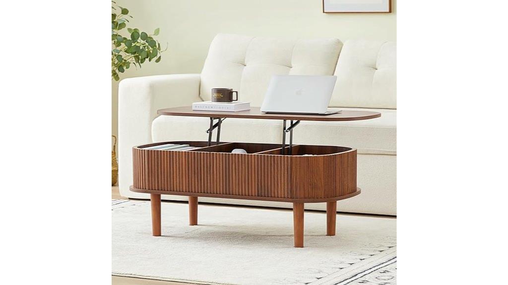 fluted top hidden storage