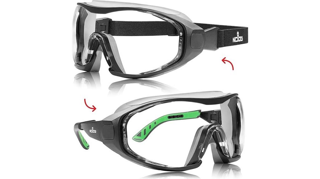 fog resistant safety goggles