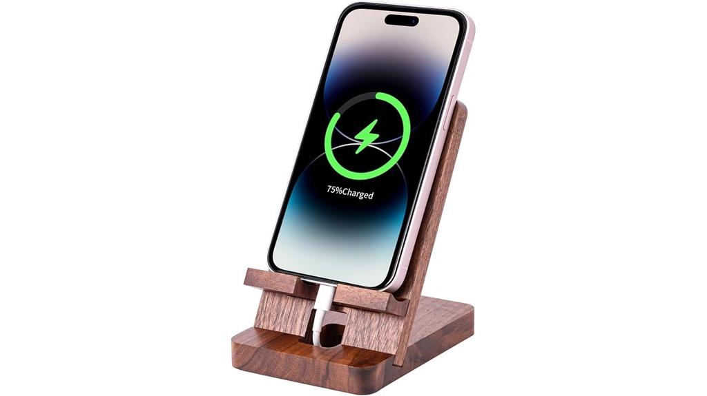 foldable walnut wooden stand