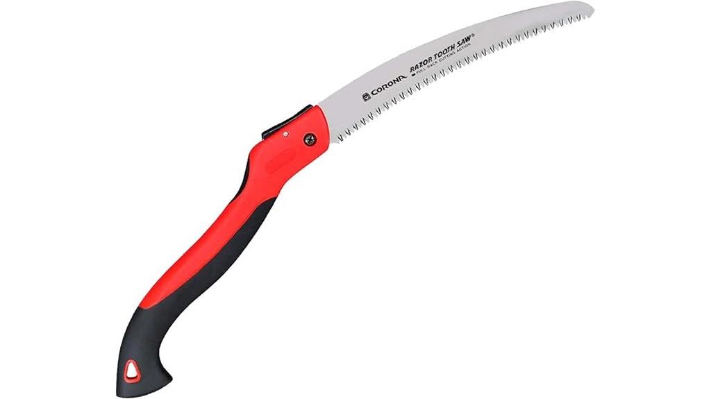 folding saw with razor tooth