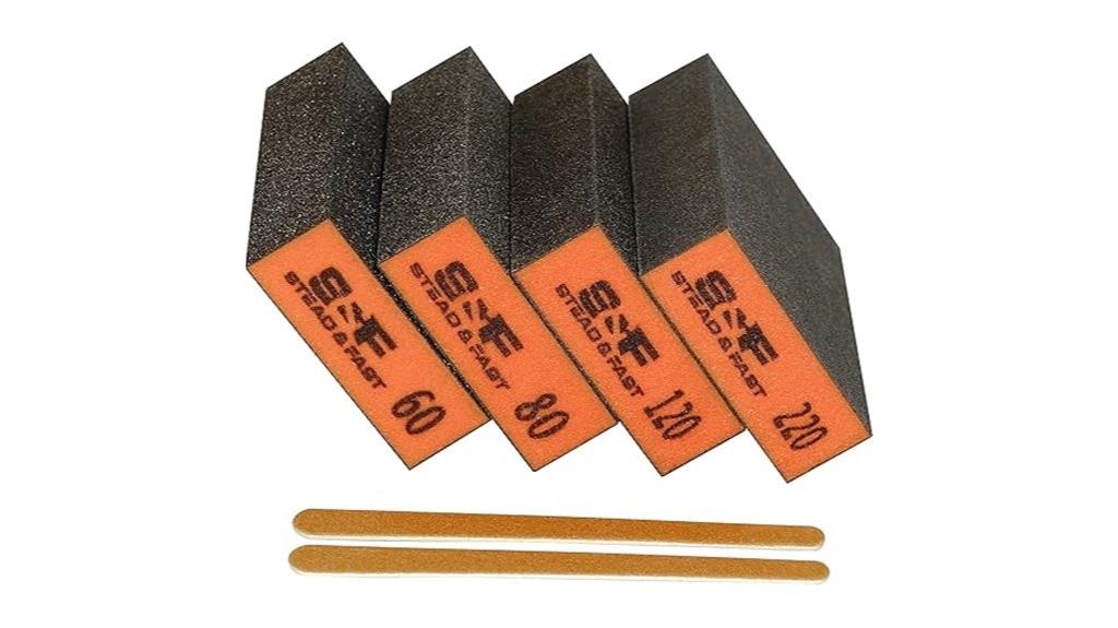 four piece sanding sponge set