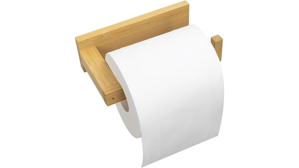 free bamboo toilet holder
