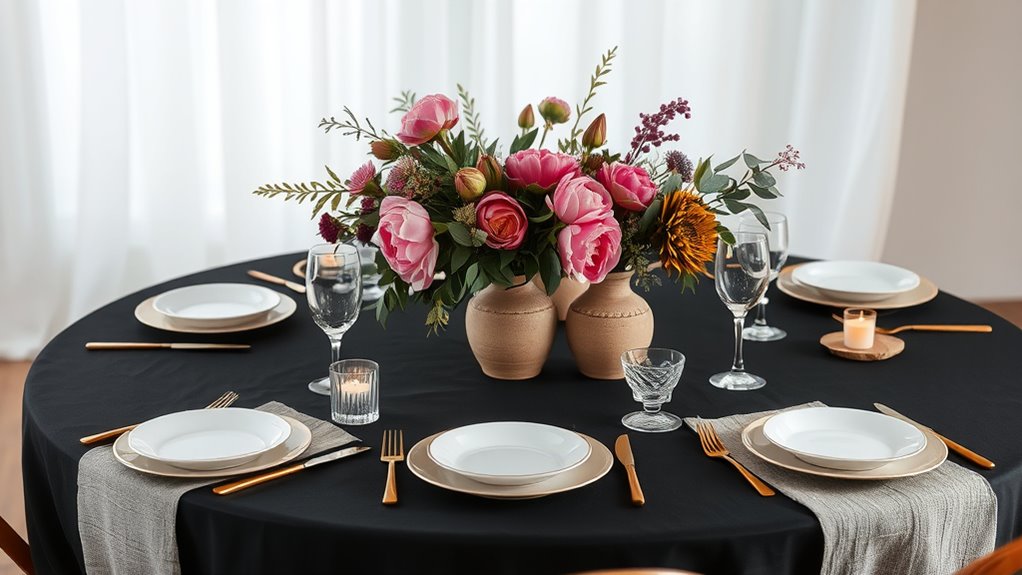 fresh floral natural accents