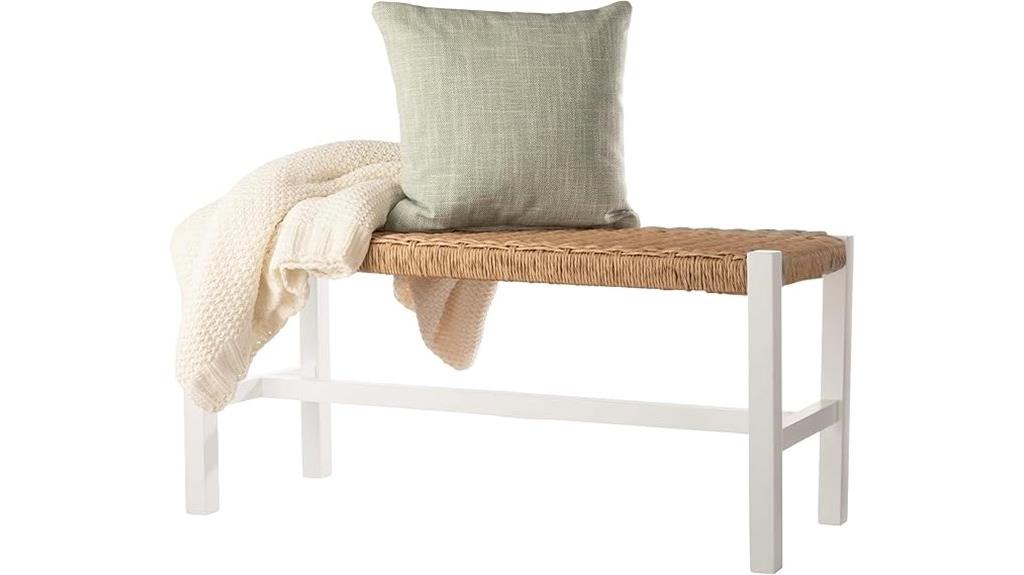 furniture with woven rope seat