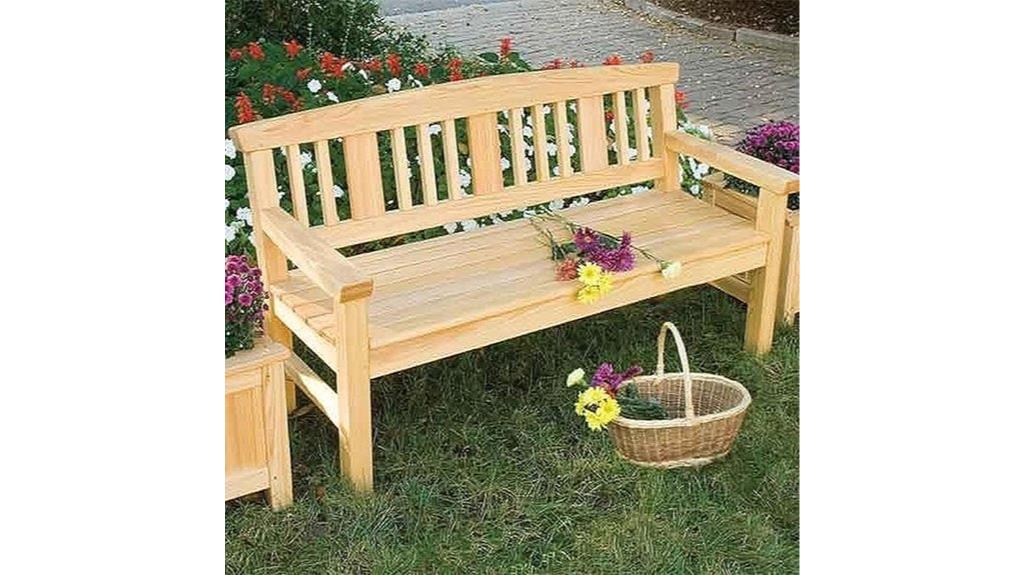 garden bench construction plan