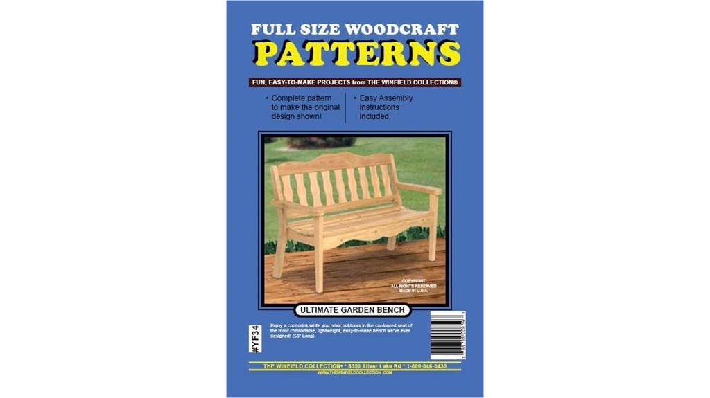 garden bench woodworking plan