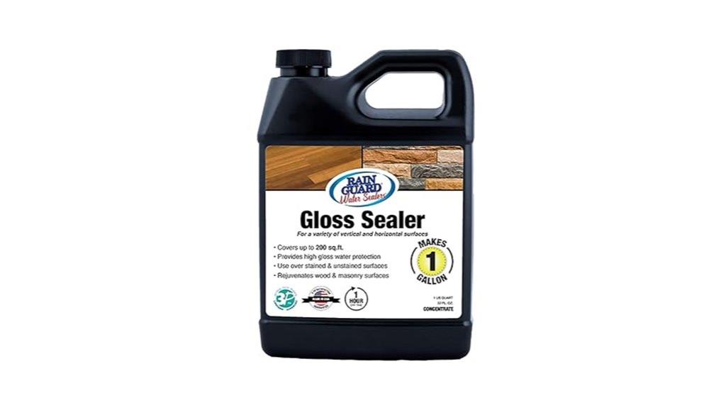 glossy water sealant concentrate