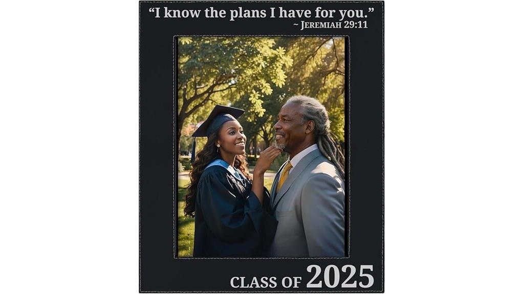 graduation leather photo frame