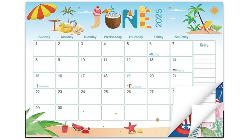 guasslee 2025 2026 desk calendar