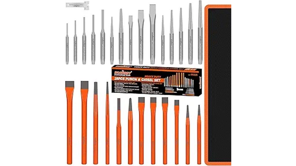heavy duty punch and chisel set