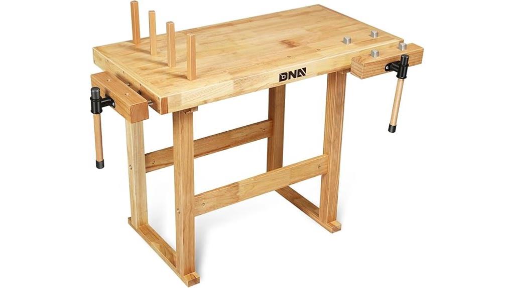 heavy duty wooden workbench