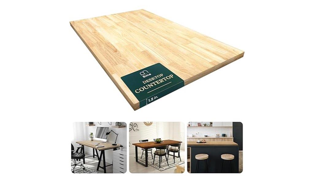 hevea solid wood table