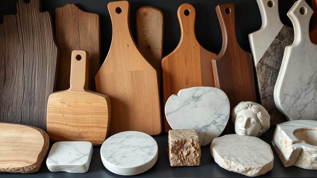 historical material based food surfaces