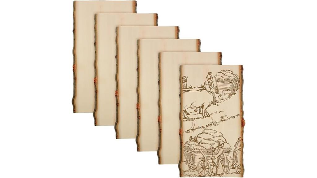 hollow wood plank set