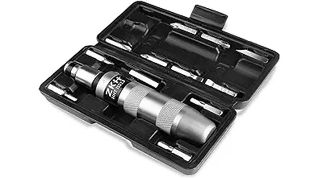 impact screwdriver with bits