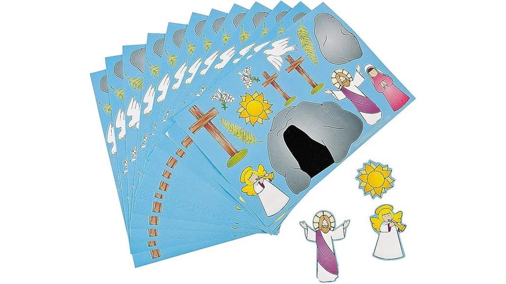 jesus easter sticker set