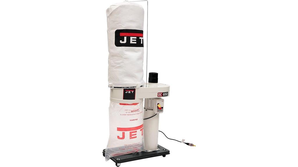 jet dust collector specifications