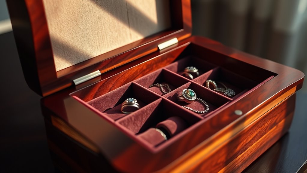 jewelry box material storage
