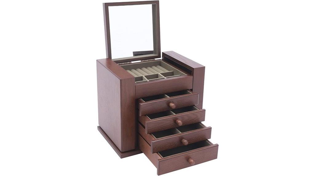 jewelry box with mirror
