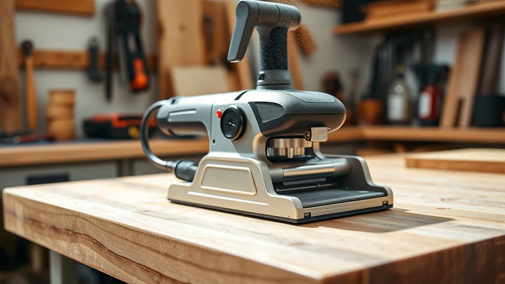 key belt sander features