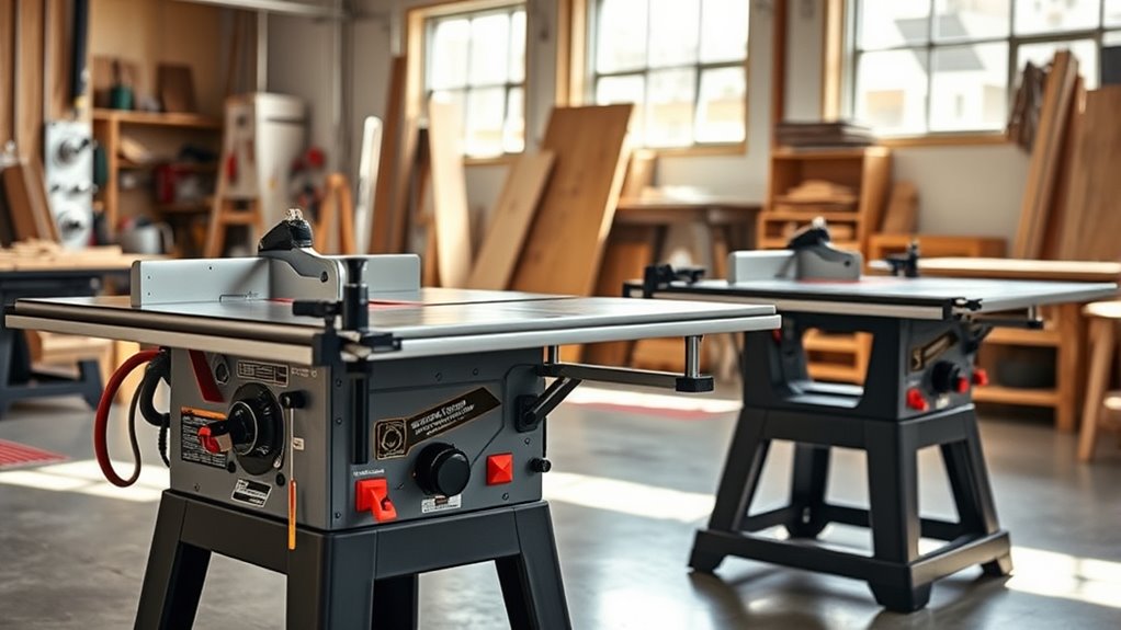 key table saw selection factors