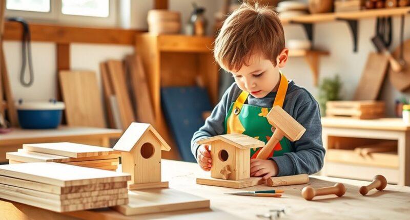 kids beginner woodworking ideas
