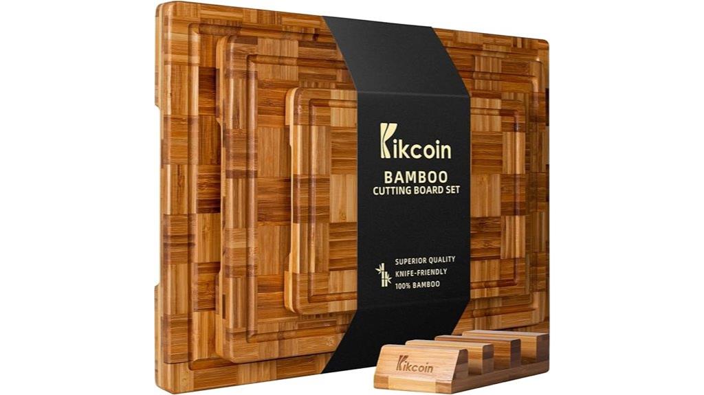 large bamboo chopping boards
