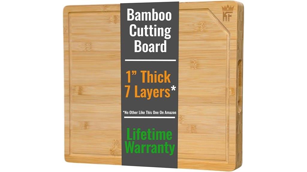 large bamboo cutting board